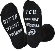 [Dekzked] Funny socks for men and women, do not disturb, I look football socks, novelty birthday gifts for football fans