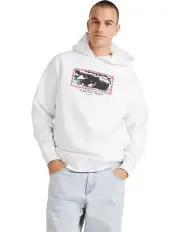 [RVCA] In The Ring Pull Over Hoodie in White