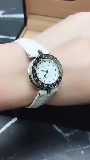 BVLGARI 寶格麗 B.zero1系列 BZ22S 白色面盤腕錶