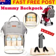 Waterproof Large Mummy Nappy Diaper Bag Baby Travel Changing Nursing Backpack
