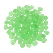 Glowing Stones 300 Pcs Glow in the Dark Rocks for Fish Tank Decor Green