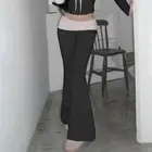 Slim Fit High Waist Pants Patchwork Jogging Trousers Flare Pants Women Spring