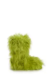 [Current Mood] Night Lurker Fuzzy Slipper Boots - Green
