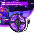UV LED Light Strip 395-405nm Black Light Flexible Ribbon Glow Party Decor Party