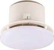 HPM Non-Ducted Ceiling Exhaust Fan with Adaptable Light, White
