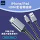 WiWU HDMI同屏轉接線 LIGHTNING X7L 手機/iPhone/iPad轉HDMI線材 原廠保固一年