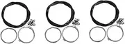 Yardwe 3 Sets Bicycle Brake Cable Bike Surround Protection Circle Disc Brake Cable Disc Brake Lines Simple Bracket Multi-Function Slide Rail Splicing Protection Circle Brake Bicycle Metal