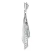 14k White Gold 1/4 Ct. Lab Grown Diamond VS/SI+ G+ Fancy Pendant