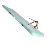 Gymnastics Air Mat Tumble Track Tumbling Mat 10ftx3.3ftx4inch Mint Green