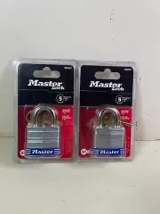 Master Lock 3KADLF Wide Laminated Steel Pin Tumbler Padlock (2 Locks)