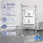 Electric Heated Towel Rail Rack Clothes Warmer Bathroom 6 Bars Holder Shelf