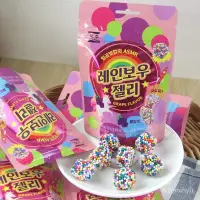 在飛比找蝦皮購物優惠-韓國零食便利店西洲限定彩虹軟糖繽紛彩色糖球網紅水果糖