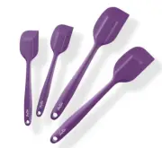 Silicone Spatula Set of 4 - Heat Resistant Kitchen Spatulas - Best for Nonstick