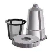 Reusable Coffee Holder and Filter Set 3 part with Filter Basket Compatible wi...