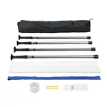 VEVOR Dust Barrier Poles, 10 Ft Barrier Poles, Dust Barrier System with 4 Telescoping Poles, Magnetic Zipper, Carry Bag and 32.8x13.12 Ft Plastic Film