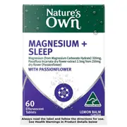 Nature's Own Effervescent Magnesium + Sleep Tablets 60 Pack