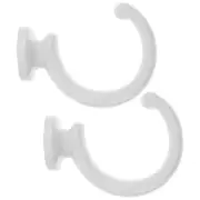1 Set of Curtain Holdbacks Hooks Multi-purpose Wall Hanging Hook for Drapery