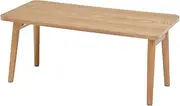 Hagiwara MT-6280NA Low Table, Foldable, Slim, Uses American Walnut, Natural, Finished Product, Width 31.5 inches (80 mm)