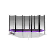 Kahuna Blizzard 16ft Trampoline With Basketball Set Purple