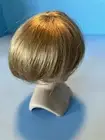 Kemper Unisex Doll Wig Size 7/8 Ash Blonde Modacrylic Hook And Loop Straps