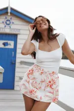[PUP14] Maura Top - White XS White