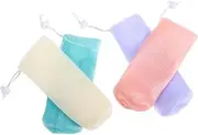 CANIGHT 8pcs Facial Net Soap Holder Travel Case Foaming Saver for Handmade Soap Bars