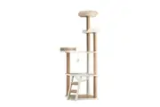 Alopet Cat Tree Tower Rattan Scratching Post Scratcher 164cm