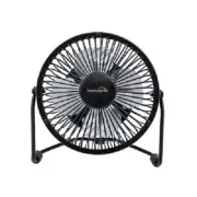 World & Main, Homepointe, 4", Black, High Velocity Personal Fan
