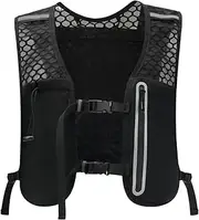 [Generic] Running Water Vest, Breathable Hydration Vest Sport Bag, Lightweight Chest Pack Gear Non-Slip Bladder for Women Men Camping Cycling Hiking Outdoor Activities