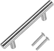 2X Brushed Steel T Bar Handles Kitchen Cupboard Cabinet Door Knob Furniture Drawer Pulls Knob-10 * 96 * 150mm