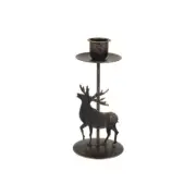 for Creative Iron Stand Wax Holders Star Elk Xmas Tree Candlestick Orname