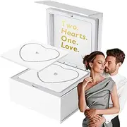 [Generic] His and Hers Matching Bracelets | Clasp Jewelry Set Locked Friendship Bracelets | Locking Heart Jewelry Chain for Friends & Couples