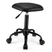 Square Rolling Stool with Wheels Height Adjustable Swivel Stools Office Chair