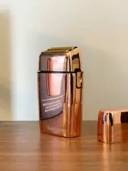 BaByliss Pro FX02 Double Foil Shaver Rose Gold Cord/Cordless Metal FXFS2RG NEW
