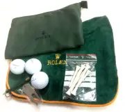 Rolex Goft Set/Kit- Balls, Towel, Tees, Divot,Pencil Pouch-FREE INT.SHIPPING