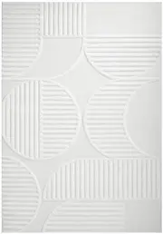 Lotus Leo White Rug