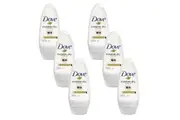 6x Dove Deodorant Underarm Sweat Roll On Invisible Dry Anti - White Marks 50ml