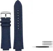 [HFZCSIMR] Fit For Casio Edifice Watch Strap EFB-680 ECB-10PB/DP/YD/HR GST-B400 26x14mm 26x12mm Convex Men's Nylon Leather WatchBand