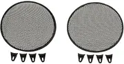 2Pack 12inch Mesh Round Car Speaker Cover, Decoration Loudspeaker Grill, Metal &