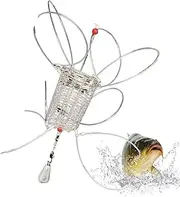 Sand Crab Catcher, Shrimping Catching Cage for River, Portable Net Basket Fishing Trap for Minnows, Crawfish, Shrimp, Crab