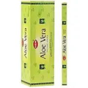 6 Sq. Boxes of 8g HEM ALOE VERA Incense Sticks- Total 48 Sticks Bulk Lot