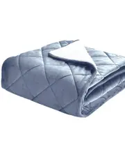 St. James Home Quilted Velvet & Sherpa Foot Pocket Throw