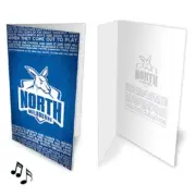 North Melbourne Kangaroos Official AFL Novelty Musical Excerpt of Team Song Card