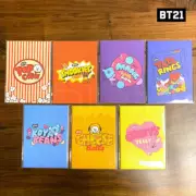 BTS BT21 Official Authentic Goods Mini Note Snack Ver 7SET + Tracking Num
