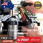 Triple-Function Insulated Beer Can Cooler with Opener