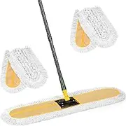 36" Commercial Dust Large Mops for Floor Cleaning, Heavy Duty Industrial Mop with Replacement Mop Head,Long Handle Floor Wet Broom for Hardwood, Tiles, Marble Floors for Hotel Gym Household Cleaning