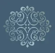 LARGE WALL DAMASK MYLAR STENCIL PATTERN FAUX MURAL DECOR #1012 (Choose Size)