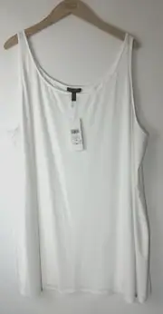 $108 EILEEN FISHER Plus Size 3X Sleeveless Scoop-Neck Lightweight Jersey Tank