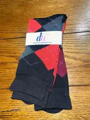 Debra Weitzner Premium Quality Argyle Dress Socks - Size 13-15 - 2 Pairs - New