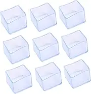 Mipcase 40Pcs Chair Leg Covers Transparent Table Leg Protectors Non Slip Caps for Hardwood Floors Prevent Scratching Noise for Home Store Use